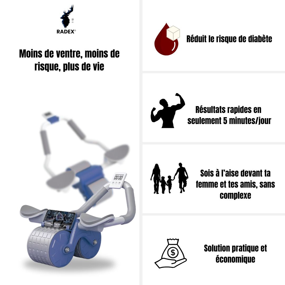 ROUE ABDOMINALE RADEX™