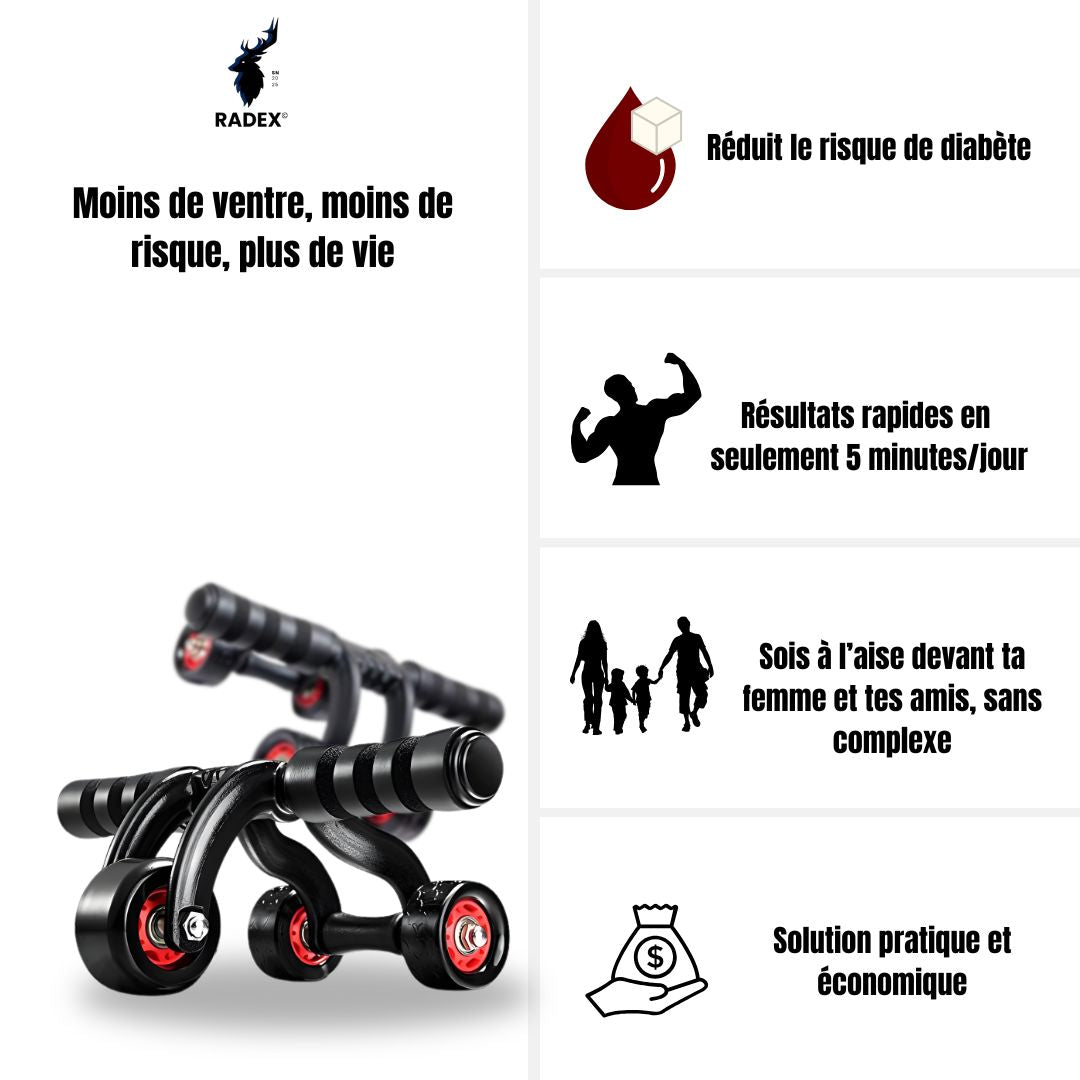 ROUE ABDOMINALE RADEX™